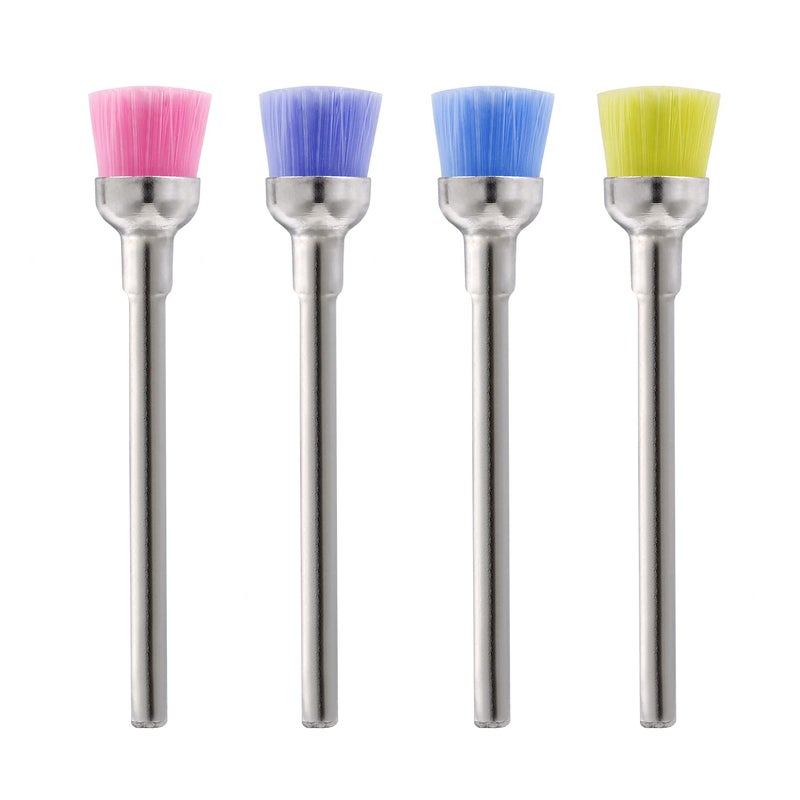 NMKL38 4PCS Nail Drill Bit Set Cleaning Brushes Professional Nail Drill Machine Manicure Accessories, Mixed color - Image 1